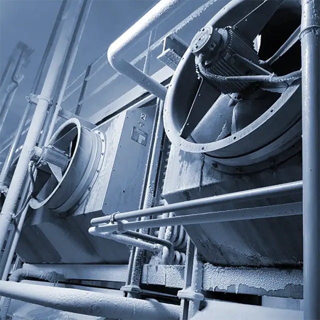 Industrial shock freezing chamber for food processing